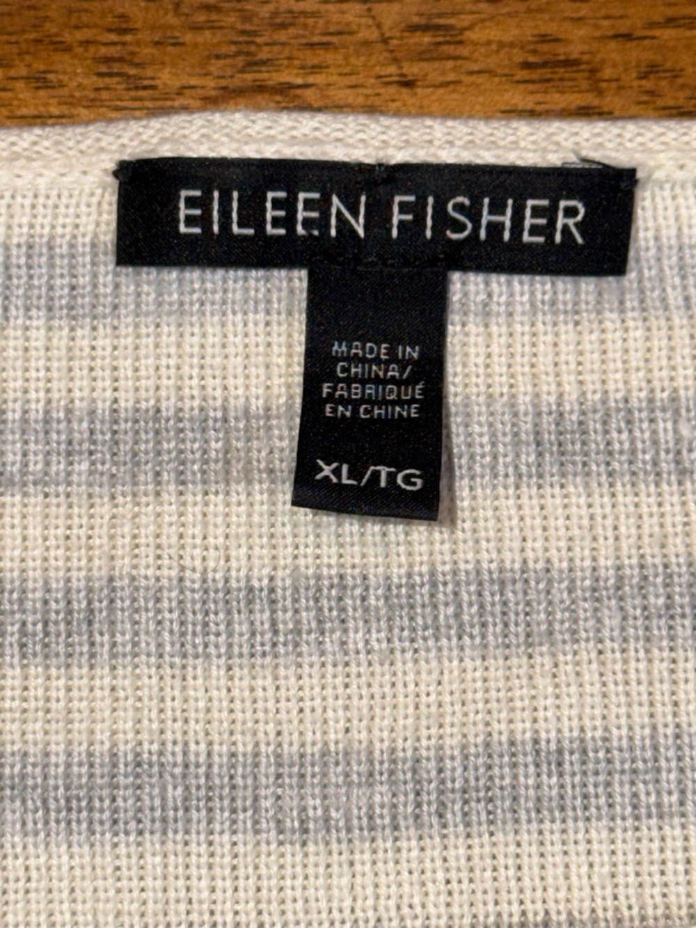 Eileen Fisher Striped Crewneck Sweater - Picture 3 of 6